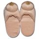 Plush slippers with breast shape