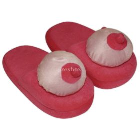 Breast shaped slippers - pink