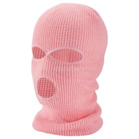 Knitted sucking mask pink