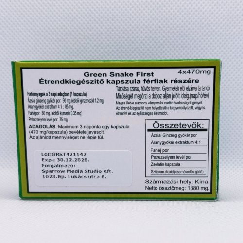 Green Snake First erekcio fokozó