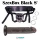 SexBox Black 8 – Strap-on set for a lifelike experience