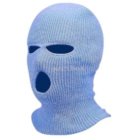 Knitted sucking mask blue