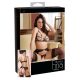 Abierta Fina - glitter lace charm - bra set (black)
