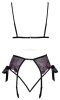 Kissable Pink-purple embroidered bra set