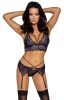 Cottelli 3-piece lace lingerie set