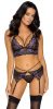 Cottelli 3-piece lace lingerie set