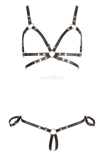 Cottelli Bondage - bikini with shiny straps S