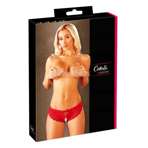 Cottelli nyitott piros francia alsó