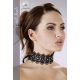 Lace collar - with beads and rhinestones