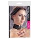 Wide lace neck strap with lace lace (black)