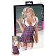 Plaid schoolgirl mini dress