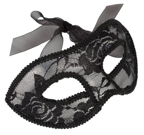 Cottelli - pre-shaped lace eye mask black