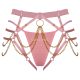 Bad Kitty pink magic chain harness with thong