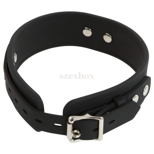 Bad Kitty - Silicone collar with leash (black)