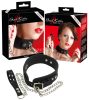 Bad Kitty - Silicone collar with leash (black)