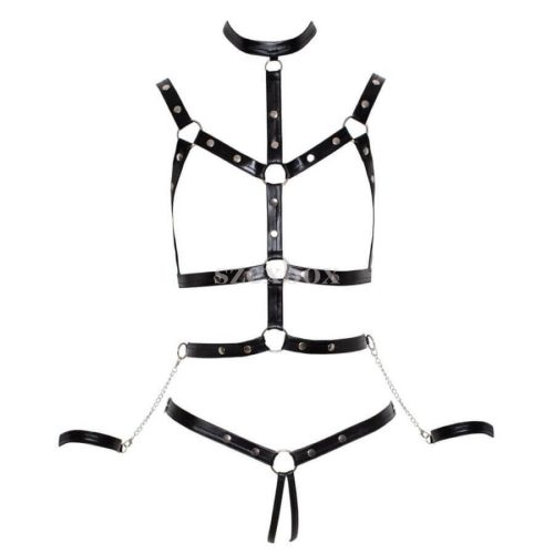 Bad Kitty szegecses testhám szett