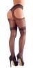 Hullámos szexharisnya - fekete