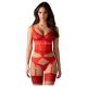 Obsessive Cupide Desir Lace Red Set
