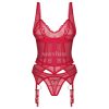 Obsessive Cupide Desir Lace Red Set