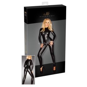 Noir - Shiny long-sleeved overall (black)