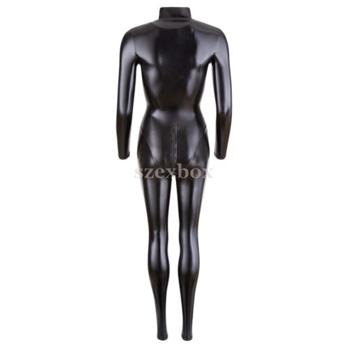 Cottelli - fényes hosszúujjú party overál fekete