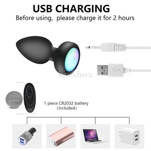 Mrow LED világító - vibrációs anál plug egyben