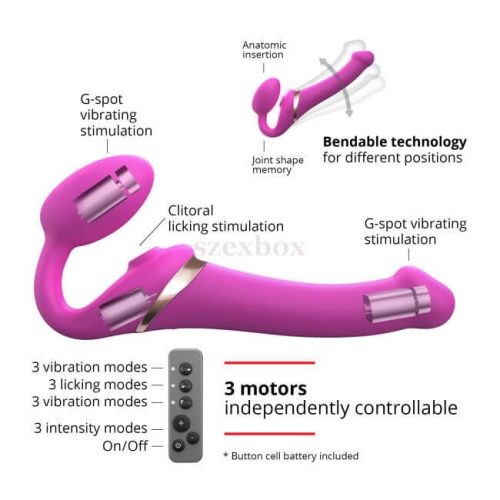 Strap-on-me Strapless strap-on air wave vibrator