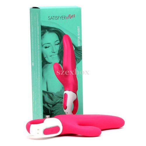Satisfyer Mr. Rabbit rechargeable vibrator with tickle lever Pink