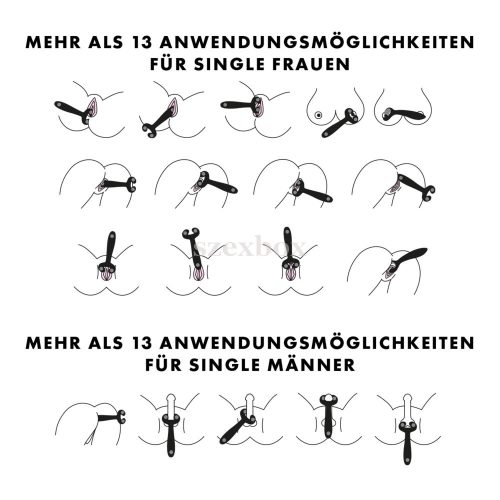 Satisfyer Endless Fun akkus, vízálló párvibrátor