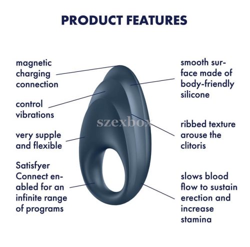 Satisfyer Powerful One smart rechargeable vibrating penis ring