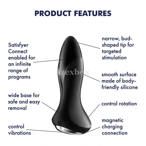 Satisfyer Rotator Plug 1 rechargeable rotating beaded anal vibrator