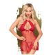 Penthouse Libido Boost polka dot halterneck babydoll with thong