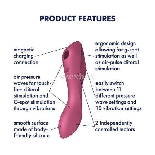 Satisfyer Curvy Trinity 3 red