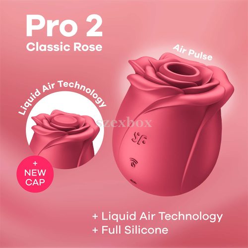Satisfyer Pro 2 Rose Classic rechargeable air-wave clitoral stimulator