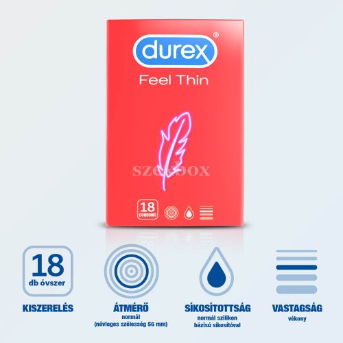 Durex Élethű érzés óvszer (18db)