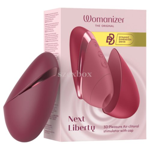 Womanizer Next Liberty Piros – Kompakt léghullámos csiklóizgató