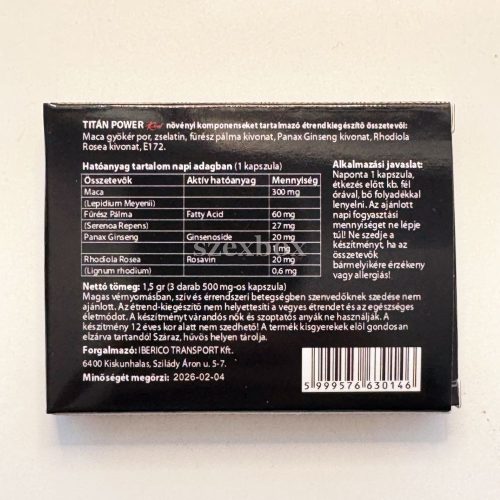 Titán Power Red erekció fokozó