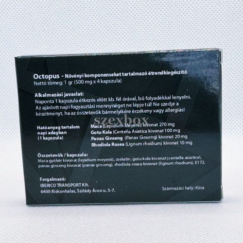 Octopus erekció serkentő