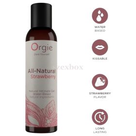 Orgie All Natural Vízbázisú Síkosító – Eper 150 ml