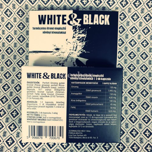 White & Black potencianövelő 4db