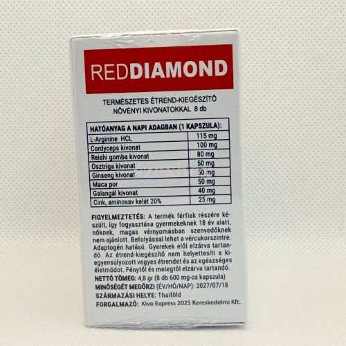 Red Diamond természetes étrend-kiegészítő férfiaknak 8db