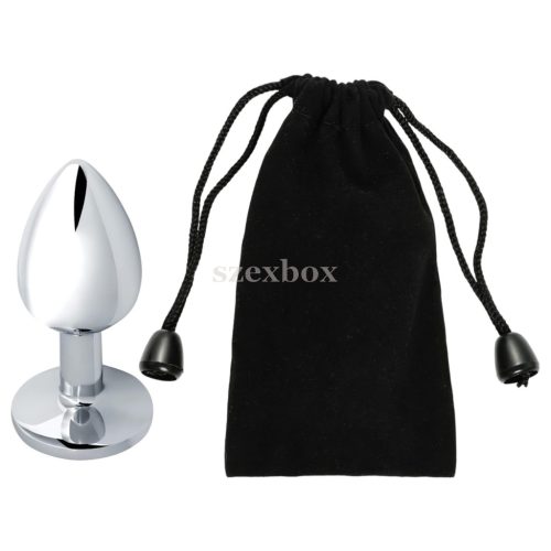 SzexBox alumínium anál plug kék kővel Ø27mm