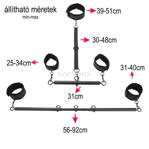 HotBox terpesztő rúd szett – teljes kontroll és stabilitás