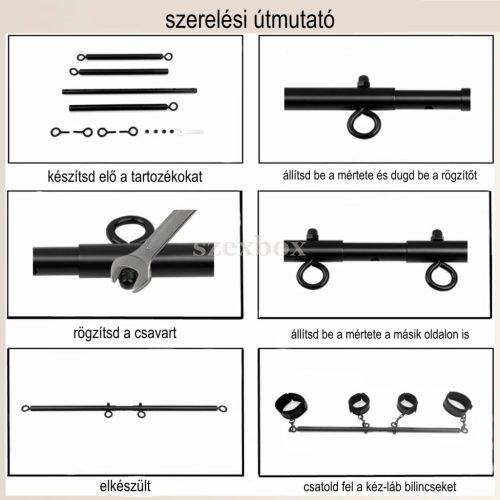 HotBox terpesztő rúd szett – teljes kontroll és stabilitás
