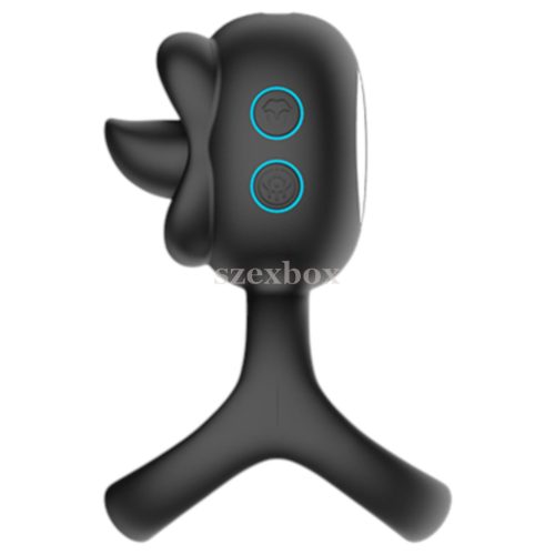 SzexBox vibrációs péniszgyűrű csikló izgató nyelvecskével