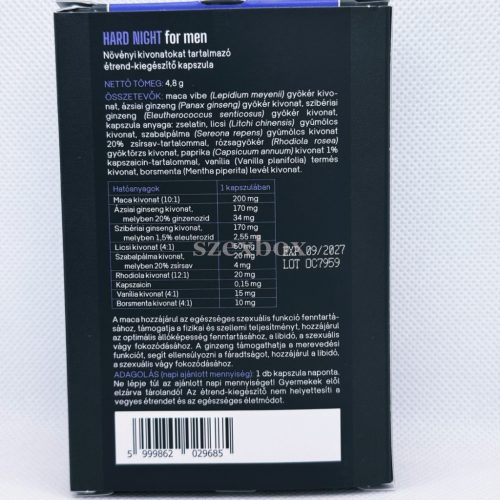 Hard Night for Men – Természetes férfi vitalitás támogatás