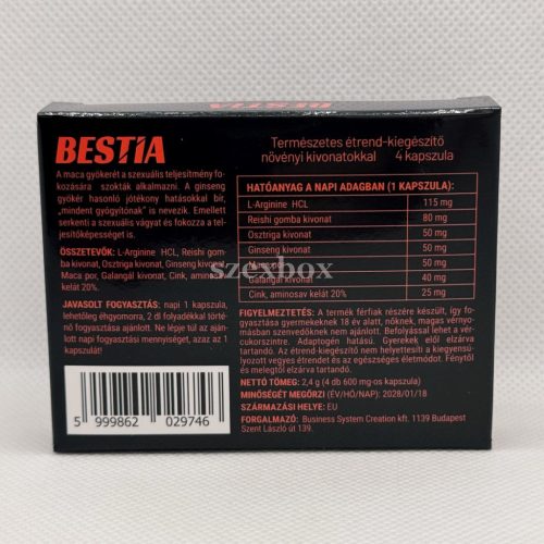 BESTIA – Természetes férfierő és vitalitás forrása