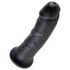 King Cock 9 tapadótalpas dildó 23cm fekete
