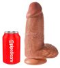 King Cock 9 Chubby barna dildó – extra vastag méretben