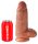 King Cock 9 Chubby barna dildó – extra vastag méretben